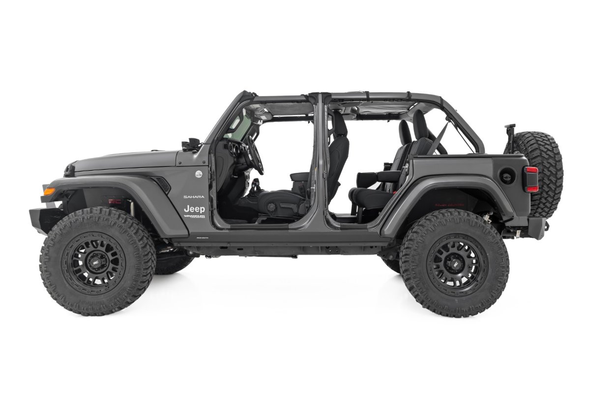 Jeep Wrangler JL Trail Cladding - Rear Corners - Rough Country - '18-'25